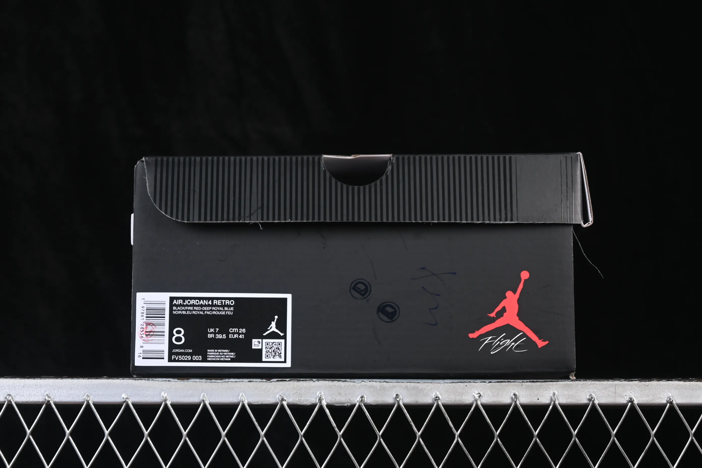 All categories Air Jordan Jordan series basketball shoes Air Jordan 4 X version Air Jordan 4 Retro "Lase" AJ4 Joe 4 black gray blue color FV5029-003